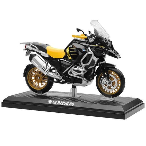 Caipo Alloy Motorcycle Childrens Toy Sound and Light Model 112 BMW R1250GS Off-Road Street Bike Collectible L260428