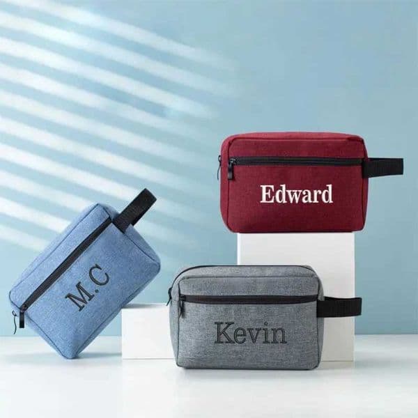 Mens Womens Travel Bag Personalized Embroidered Portable Storage Bag Wash Bag Custom Multi-functional Cationic Cosmetic Bag LL260429
