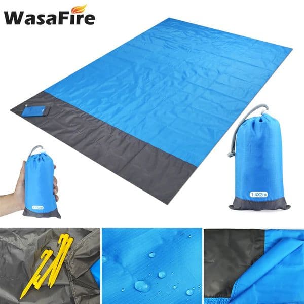 140200CM Waterproof Folding Camping Mat Ultralight Pocket Beach Blanket For Hiking Outdoor Picnic Sand 260429
