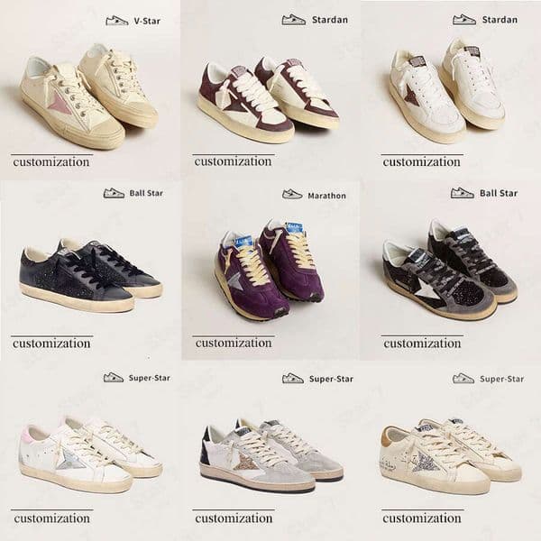 Golden Goods Designer Brand Women Men luxury women dirty shoes ball star sneaker do-old style old school