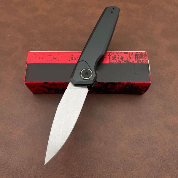 ks7551 Grey anodized aluminum CPM 154 folding knife full height grinding suitable for outdoor activities cutting gifts