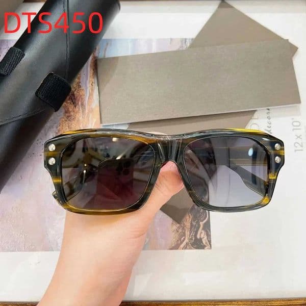 High Quality Sunglasses Fashion Classic Premium DTS450 Eyewear With Case Casual Classic Luxury Square Acetate Frame Men Women Sunglasses