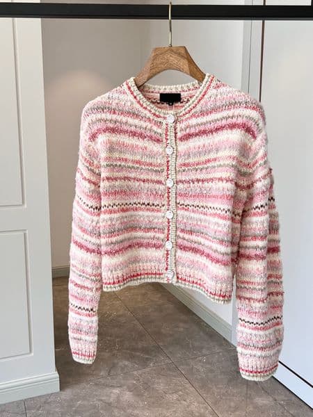 Designer Sweater Retro Classic Luxury Sports Cardigan Coat Women's Fashion Trendy Sweater