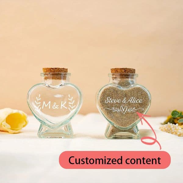 Creative Valentines Day gift heartshaped glass bottle cork stopper birthday ing drifting 260428