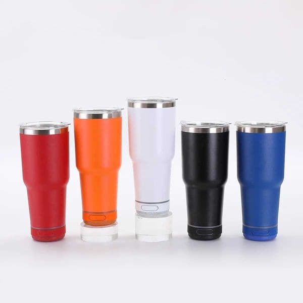 30OZ 2-in-1 30oz Insulated Cup Audio Wireless Bluetooth Speaker Thermos Bottle Double Wall Vacuum Stainless Steel Car MugT260429