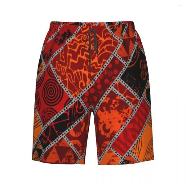 Men's Shorts Swim Trunks Ethnic Tribal Pattern Beach Board Running Sports Surfing Swimwear