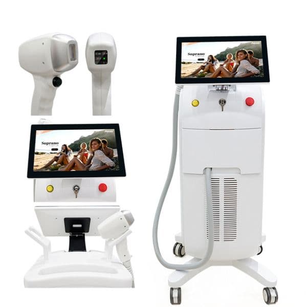 3000W High Power Ice Cooling System 808Nm Diode Laser Hair Removal And Skin Rejuvenation Machine With 3 Wavelengths 755Nm 138