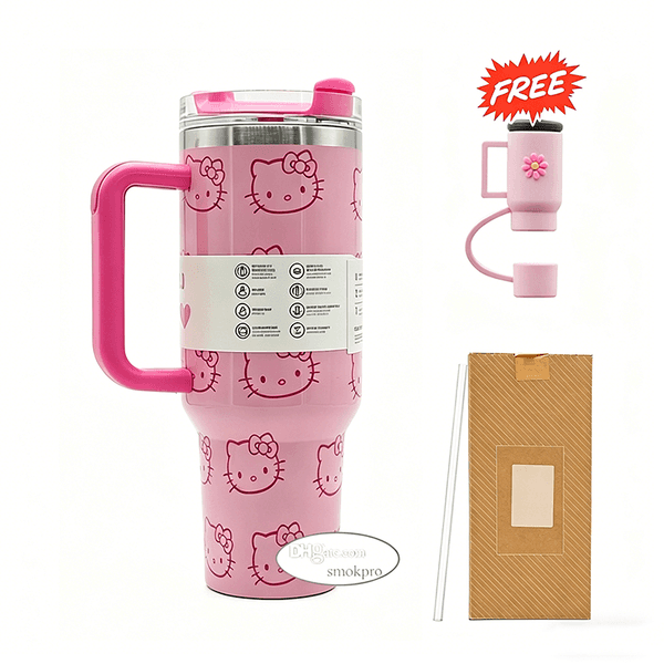 40 OZ H20 Tumblers Cup Handle Insulated Stainless Steel Lids Straw Car Travel gs Coffee Tumbler Termos 40oz Cups ready to ship Water Bottles With Box Y260520