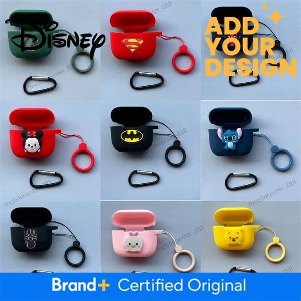 Designer Disney Cartoon Cover For Airpods 4 Protective Case For Airpods Pro2 Pro 2Nd 3 2 1 Case Shockproof Cover Air Pods Pro Airpods4 Fundas Luxury 5501
