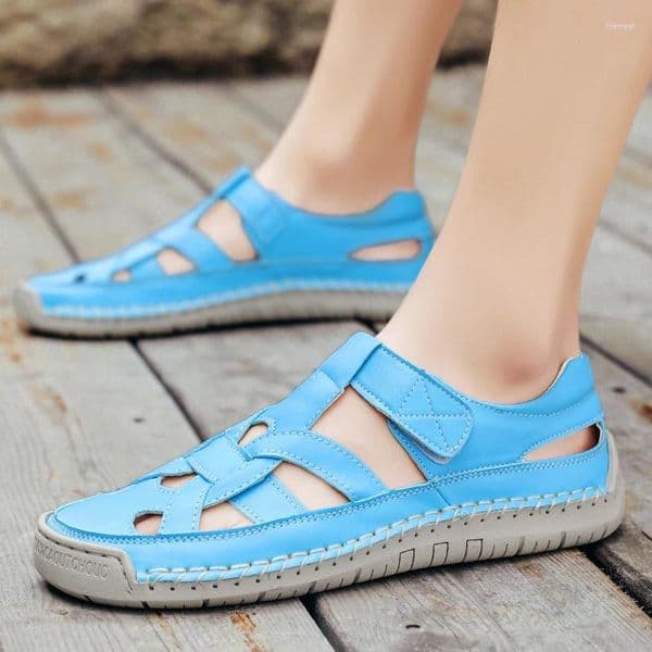Sandals Plus Size Men's And Women's Same-style Slip-on Youth Trend Sewn Shoes