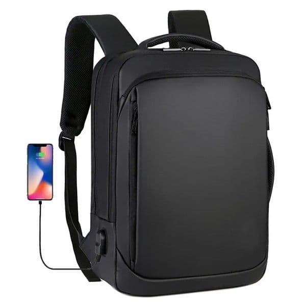 HBP 15.6 inch Laptop Backpack Mens Business Notebook Mochila Waterproof Back Pack USB Charging Bag Travel Bagpack 2023 Male Backpack