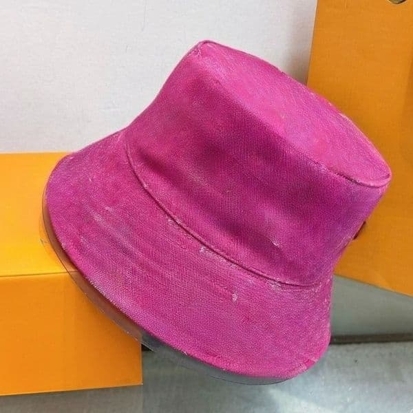 Designer Cap Washed Denim Bucket Hat Casquette Luxe Jacquard Pattern Unisex Casual Sun Hat for Streetwear Outdoor Daily Wear