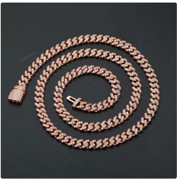 2026 The New Listing Best DE Brilliant Dazzling Moissanite Fashion Fine Hip Hop Jewelry Necklaces Stylish 925 Sterling Silver 6mm Cuban Chain Bracelet