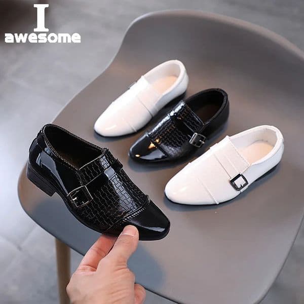 Oxford School Shoes Kids Patent Leather Shoes Girls Boys Toddler Shoes Children Fashion Dress Platform Party Flats Spring Autumn 260428