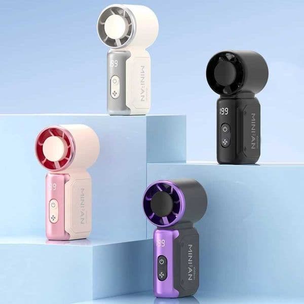 Summer Mini Electric Handheld Fan Camping Cooler Supplies Outdoor Portable Fan High-speed USB Charge Turbo Fan Hiking Supplies L260429