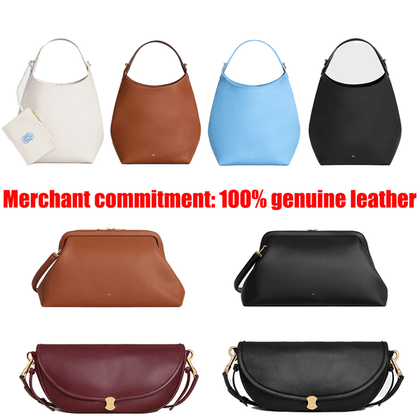 new Designer leather HOBO hand bags Womens Clutch Bags high quality crossbody Shoulder Bag fashion tote bags half-moon hand bags capacity weekender