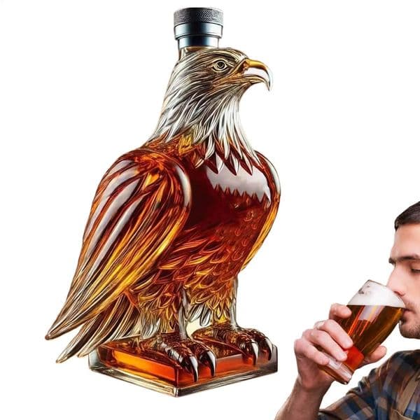 Exquisite Eagle Liquor Decanter Dad Husband Glass Whiskey Bottle Home Decoration for Holidays 260428