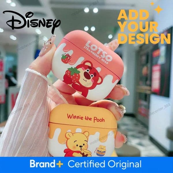 Designer Disney Disney Cartoon Lotso Winnie The Pooh Soft Silicone Earphone Case For Airpods 1 2 3 4 Pro 2 3 4 Protective Cover Luxury