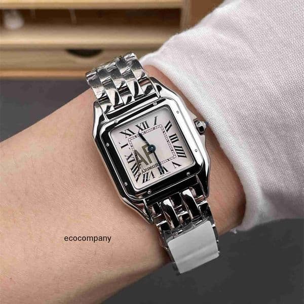 Top quality panthere watch designer women mens watch super clone watches swiss quartz movement sapphire glass 316L steel strap 22mm with box VE2R