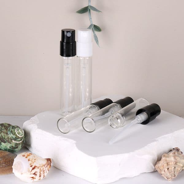 2ml / 3ml Glass Snap-Cap Bottle, Disposable Perfume Spray Bottle, Cosmetic Sample Vial, Portable Travel Test Bottle