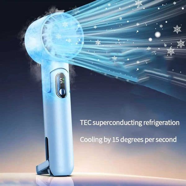 New Arrival Portable Handheld Mini Fan Battery Long Lasting Power 5 Wind Speeds Summer Essential 4000mah L260429