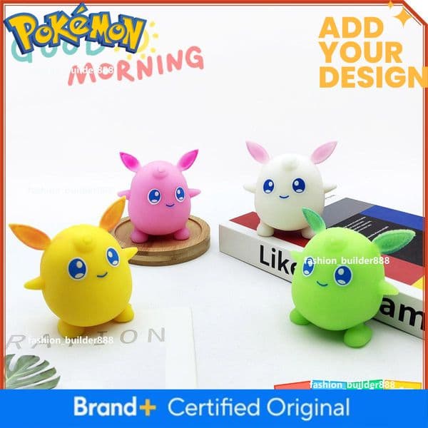 Pokemon Doll Stress-Relief Jigglypuff Pokemon Squishy For Venting And Boredom Relief, Popular Cross-Border Toy Hot Sell