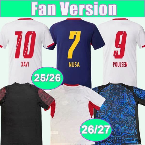24 27 Leipzig Mens Soccer Jerseys OLMO POULSEN ORBAN BITSHI ELMAS HAIDARA SEIWALD BAUMGARTNER Home Away 3rd Special Edition Football Shirts