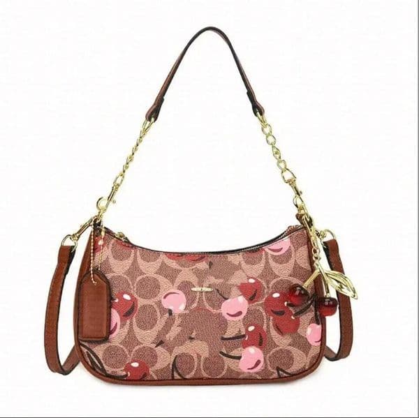New Luxury Designer new style vintage women Chain Croissant Bag Adjustable Strap Underarm Flower Handbags Shoulder bag