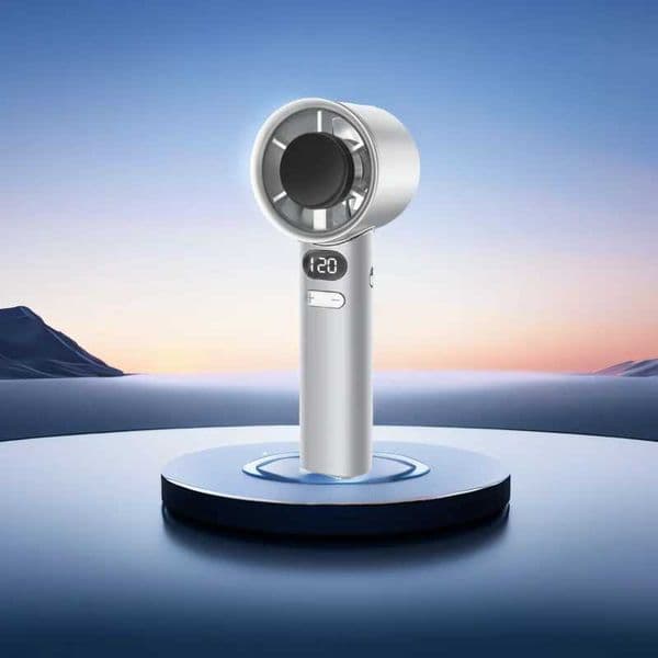 Portable Hand Fan 120 Wind Speeds Mini Bladeless Handheld Fan USB Rechargeable Personal Highspeed Fans Electric Eyelash Fan L260429