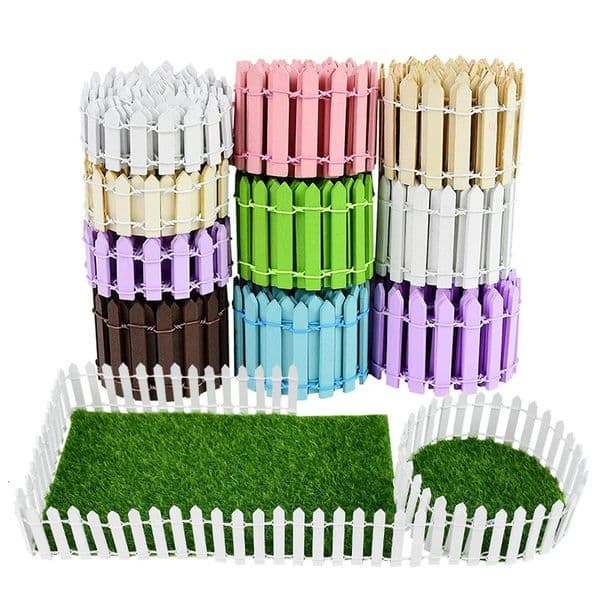 100cm Mini Wooden Fence Miniature DIY Fairy Garden Courtyard Landscape Accessories Handmade Crafts Decoration For Home 260429