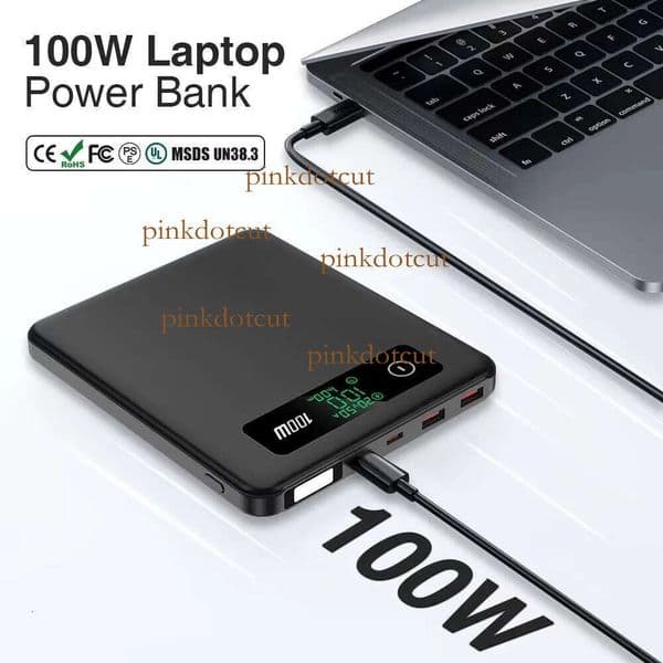 200000 mAh ultra fast charging pack, large capacity laptop power pack 65W 100W 140W