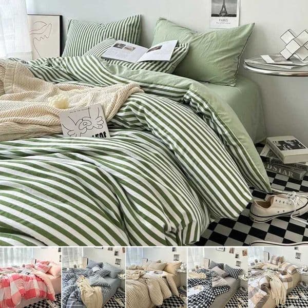 2026 Bedding Comforter With Case Sheet Full Size Washable Cotton Duvet Cover Set Queen/King Double Single Bed Free Shipping Shipping A