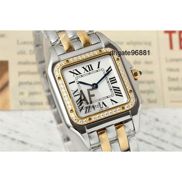 Top quality panthere watch super clone watches designer women mens watch swiss quartz movement sapphire glass 316L steel strap 22mm with box VY52