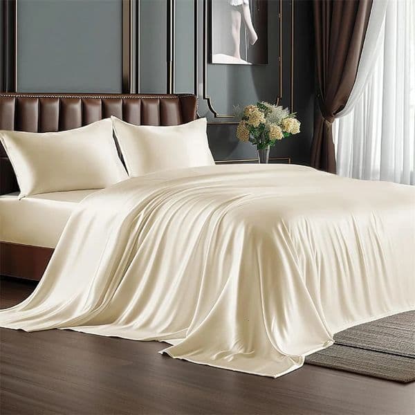Mulberry Silk Bedding Set y Natural 100 Duvet Cover Bed Sheet Pillowcase Single Double Bedsheet King Queen Size 260428