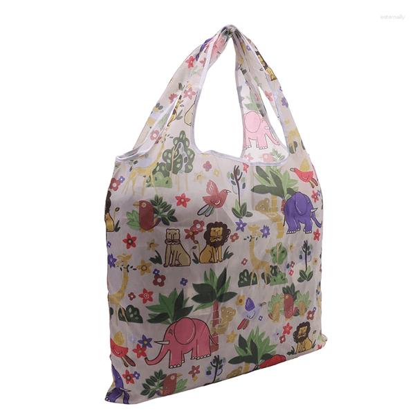 Shopping Bags Reusable Foldable Portable Multi Purpose Tote For Supermarket Beach Travel Toy Storage Grocery Shoulder Bag