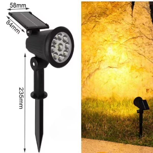9 LED Solar Spot Light Outdoor Waterproof Spotlights Garden Lights Landscape Lighting Decoration Pathway Lawn Lamp w260429