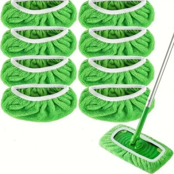 EcoFriendly Mop Cover Set 6Pack Washable Flat Pads for Dusting Wet Mopping Pet Hair Pickup Reusable Alternative to 260428