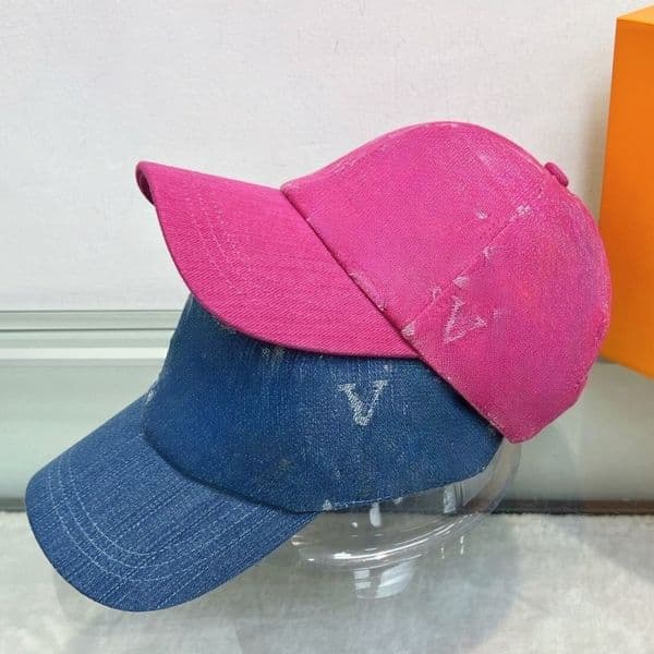 Washed Denim Baseball Cap Casquette Luxe with Jacquard Pattern Adjustable Unisex Casual Streetwear Sun Hat for Daily Outdoor