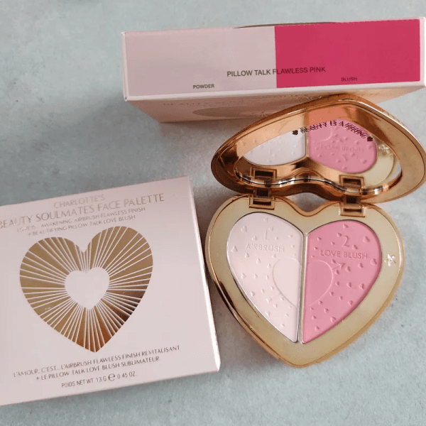 Double Face palette 2 in 1 Airbrush Love blush 2 colors PINK PEACH Flawless Face Blusher 13g Health Beauty Face Cheek Cosmetics Blushes