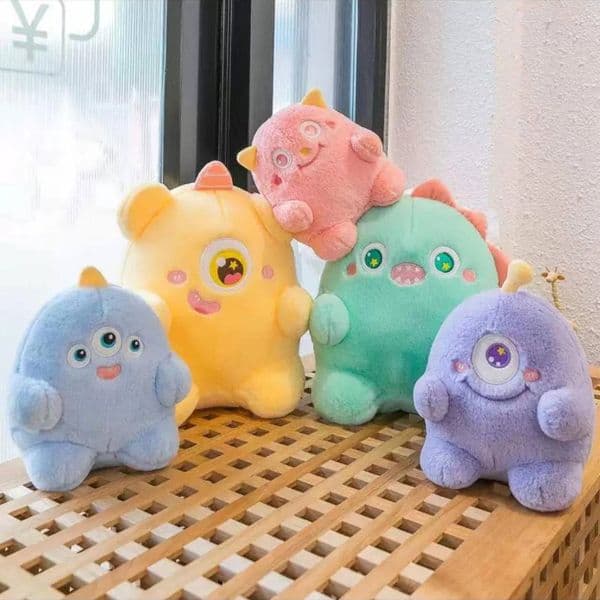 Soft-hearted Little Monster plush doll machine, plush toy throw pillow, birthday gift grab machine, doll playset
