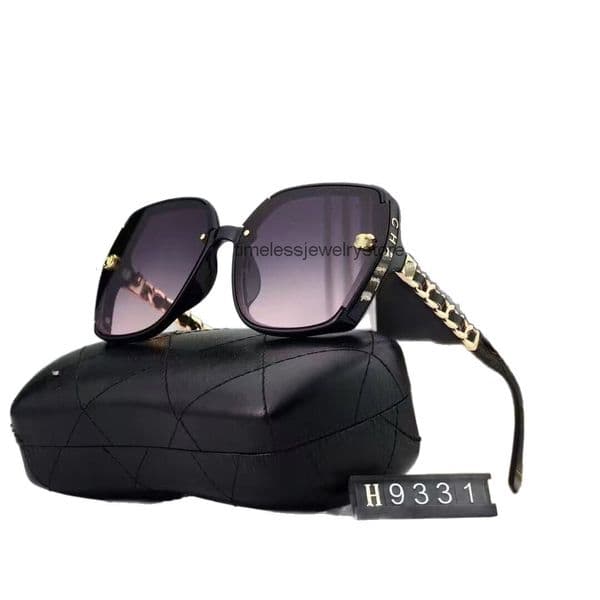 Designer jewelry channels sunglasses High-end Large Frame Sunglasses for Women Trendy Ladies Sunshade Glasses cc sunglasses