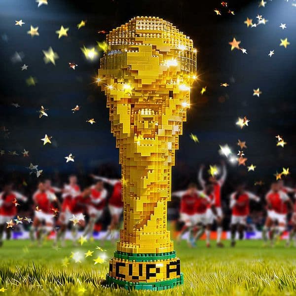 World Cup Hercules Cup Football Micro-Particle Boys Educational Building Block Toy Gift S260428