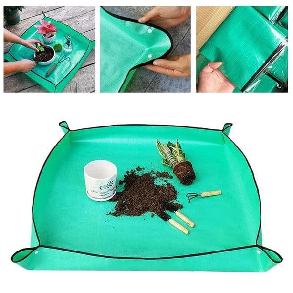 1pcs Planting Mat 50cm100cm Gardening Potting Pad Foldable Garden Plant Flower Pot Transplanting Waterproof Mats 260429