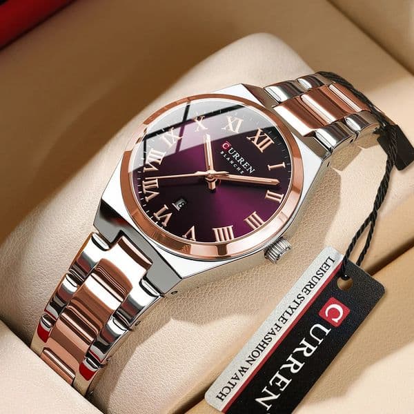 CURREN y Women Watches Fashion Casual FemaleLadies Stainless Steel Quartz Wristwatches Life Waterproof Girlfriend Gift 260429