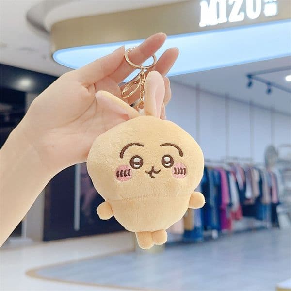 Cute Chiikawa Doll Plush Pendant Schoolbag Key Chain Gift Durable Eco-Friendly Soft Portable Key Holder Design S260506