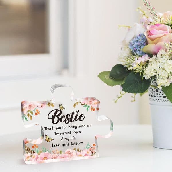Delicate Acrylic Block Puzzle Plaque Decorations Thoughtful Mom Christmas Gift Tax Duty Free HJ