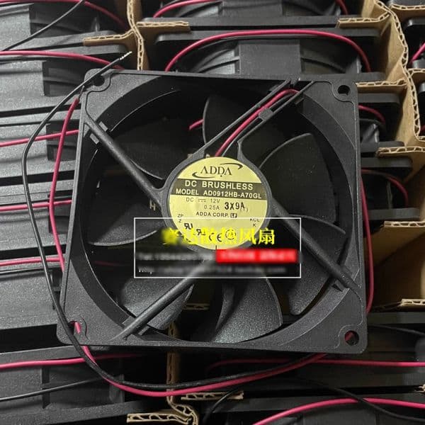 Free shipping, brand new AD0912HB-A70GL 9225 12V 0.25A two-wire ball cooling fan