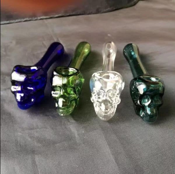 Smoking Pipes Aeecssories Glass Hookahs Bongs Colorful flat bottomed skeleton pipe