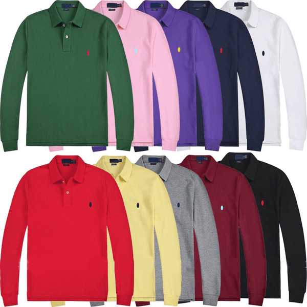2025 Designer Men's Polos Shirts Cotton Men's Womens Long Sleeved Polo Shirt Autumn Fashion Luxury Embroidery Tops Golf T-shirt