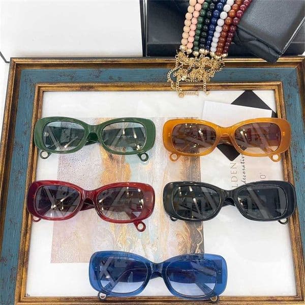 Sunglasses Luxury Designer Sunglasses Xiangjias fashion for women 5488 Chen Tais same beaded chain are versatile in UV protection trend